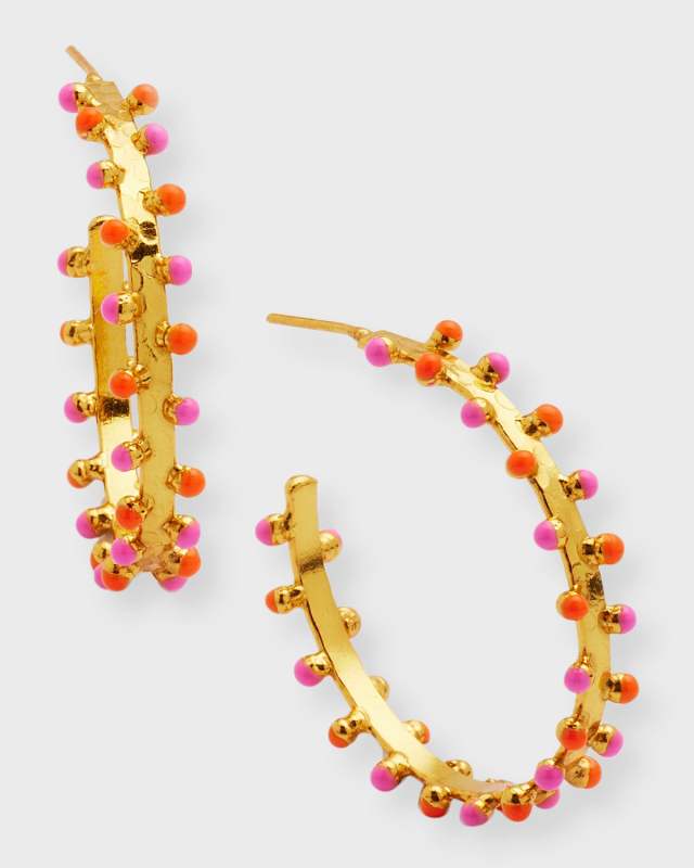 Gipsy Dot Hoop Earrings